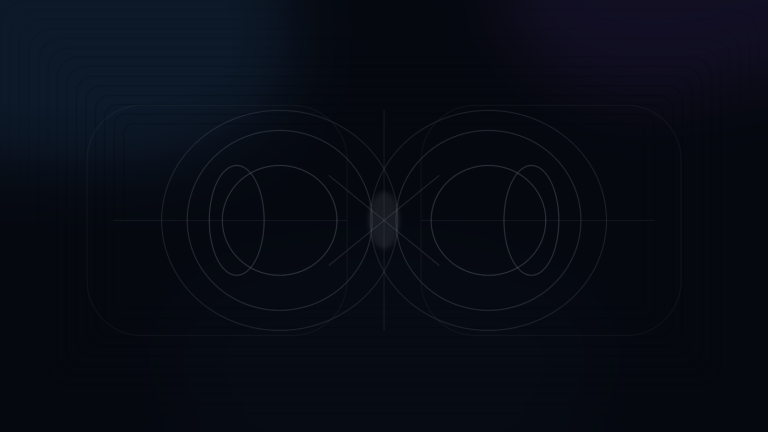 백테스트와 라이브의 간극을 상징하는 기하학 대표 이미지